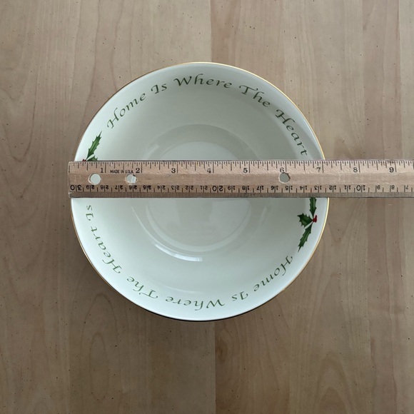 LENOX Holiday “Home is Where the Heart Is” Beautiful Serving Bowl. Perfect Gift - Picture 6 of 7
